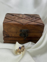 Golden Ring with purple pearl